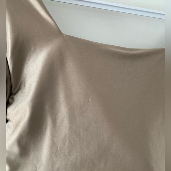 GOLDSIGN Square Neck Metallic Nude Thong Bodysuit - Picture 12 of 13